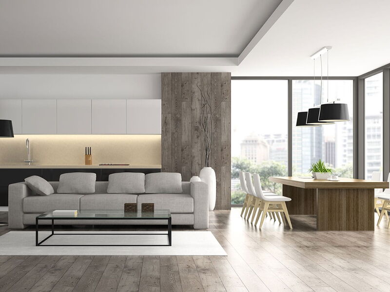 Offener Wohn- und Essbereich