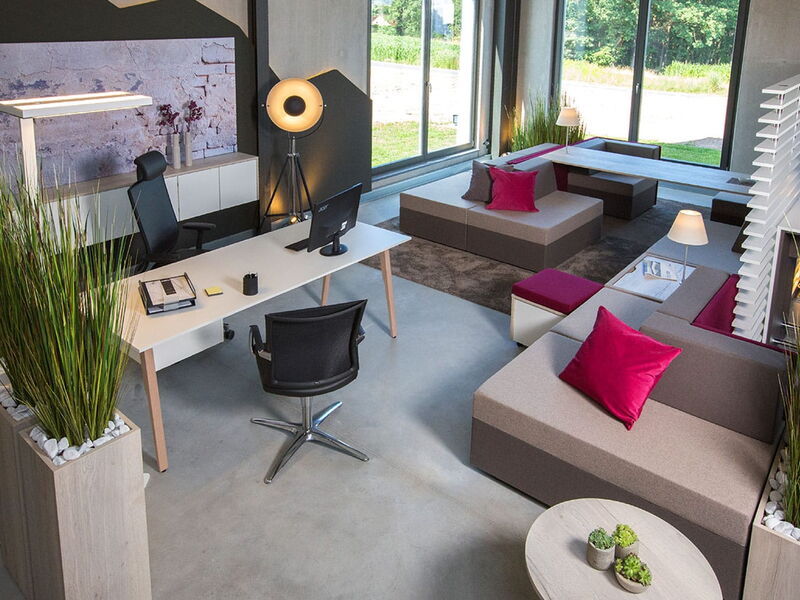 Büroeinrichtung in wohnlicher Atmosphäre